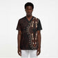 Dashiki and Polynesian Pattern Scrub Top Afro Pacific Culture Red Version