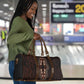 Dashiki and Polynesian Pattern Travel Bag Afro Pacific Culture Red Version