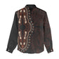 Dashiki and Polynesian Pattern Women Casual Shirt Afro Pacific Culture Red Version LT9