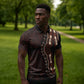 Dashiki and Polynesian Pattern Zipper Polo Shirt Afro Pacific Culture Red Version
