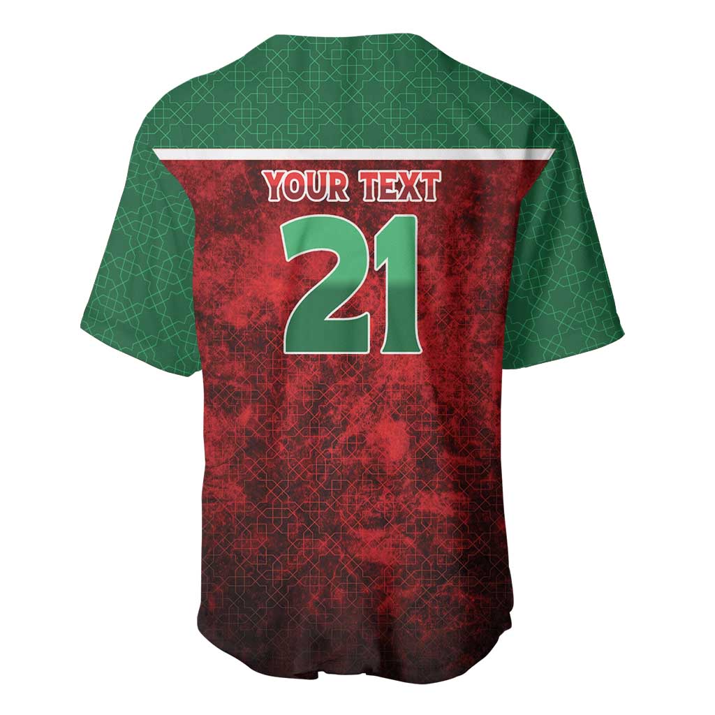 Custom Morocco Football Dream 2026 Baseball Jersey Atlas Lions Journey To America