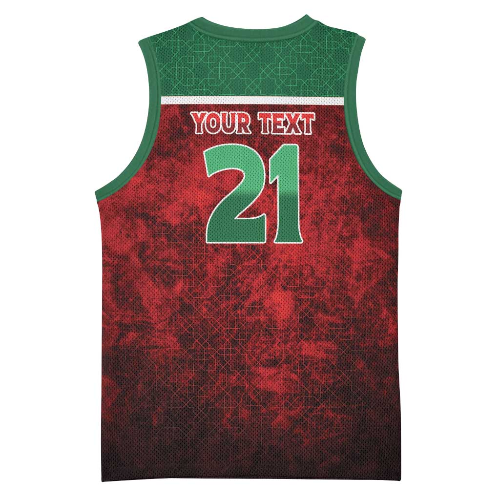 Custom Morocco Football Dream 2026 Basketball Jersey Atlas Lions Journey To America