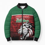 Custom Morocco Football Dream 2026 Bomber Puffer Jacket Atlas Lions Journey To America