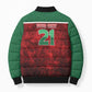 Custom Morocco Football Dream 2026 Bomber Puffer Jacket Atlas Lions Journey To America