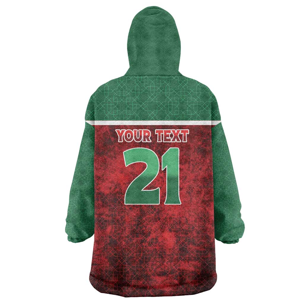 Custom Morocco Football Dream 2026 Kid Wearable Blanket Hoodie Atlas Lions Journey To America