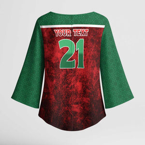 Custom Morocco Football Dream 2026 Kimono Sleeve Blouse Atlas Lions Journey To America