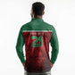 Custom Morocco Football Dream 2026 Long Sleeve Polo Shirt Atlas Lions Journey To America