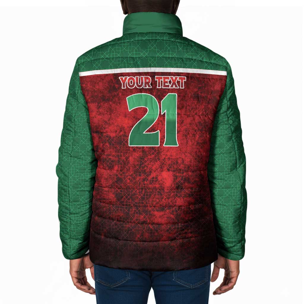 Custom Morocco Football Dream 2026 Padded Jacket Atlas Lions Journey To America