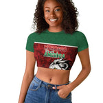 Custom Morocco Football Dream 2026 Raglan Cropped T shirt Atlas Lions Journey To America