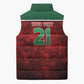 Custom Morocco Football Dream 2026 Sleeveless Puffer Jacket Atlas Lions Journey To America