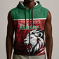 Custom Morocco Football Dream 2026 Sleeveless Zip Hoodie Atlas Lions Journey To America