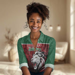Custom Morocco Football Dream 2026 Women Casual Shirt Atlas Lions Journey To America