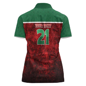 Custom Morocco Football Dream 2026 Women Polo Shirt Atlas Lions Journey To America