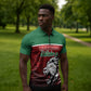 Custom Morocco Football Dream 2026 Zipper Polo Shirt Atlas Lions Journey To America