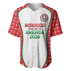 Custom Morocco Football Dream 2026 Baseball Jersey Take Me To America