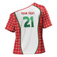 Custom Morocco Football Dream 2026 Cross Shoulder Shirt Take Me To America