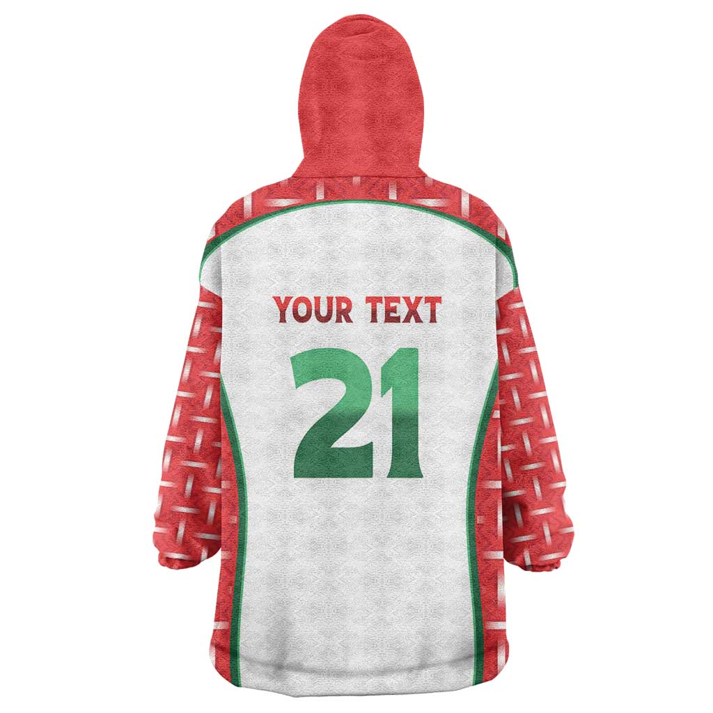 Custom Morocco Football Dream 2026 Kid Wearable Blanket Hoodie Take Me To America