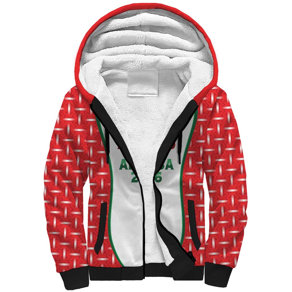 Custom Morocco Football Dream 2026 Sherpa Hoodie Take Me To America
