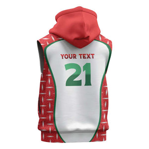 Custom Morocco Football Dream 2026 Sleeveless Hoodie Take Me To America