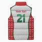 Custom Morocco Football Dream 2026 Sleeveless Puffer Jacket Take Me To America