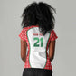 Custom Morocco Football Dream 2026 Women V-Neck T-Shirt Take Me To America