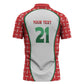 Custom Morocco Football Dream 2026 Zipper Polo Shirt Take Me To America