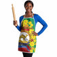 Afro Eritrea New Year Personalized Apron Enkutatash Adey Abeba Flower Art