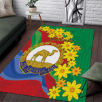 Afro Eritrea New Year Personalized Area Rug Enkutatash Adey Abeba Flower Art
