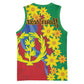 Afro Eritrea New Year Personalized Basketball Jersey Enkutatash Adey Abeba Flower Art - African Pride