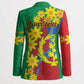 Afro Eritrea New Year Personalized Blazer Enkutatash Adey Abeba Flower Art