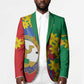 Afro Eritrea New Year Personalized Blazer Enkutatash Adey Abeba Flower Art