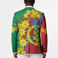Afro Eritrea New Year Personalized Blazer Enkutatash Adey Abeba Flower Art
