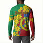 Afro Eritrea New Year Personalized Button Sweatshirt Enkutatash Adey Abeba Flower Art