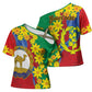 Afro Eritrea New Year Personalized Cross Shoulder Shirt Enkutatash Adey Abeba Flower Art