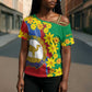 Afro Eritrea New Year Personalized Cross Shoulder Shirt Enkutatash Adey Abeba Flower Art