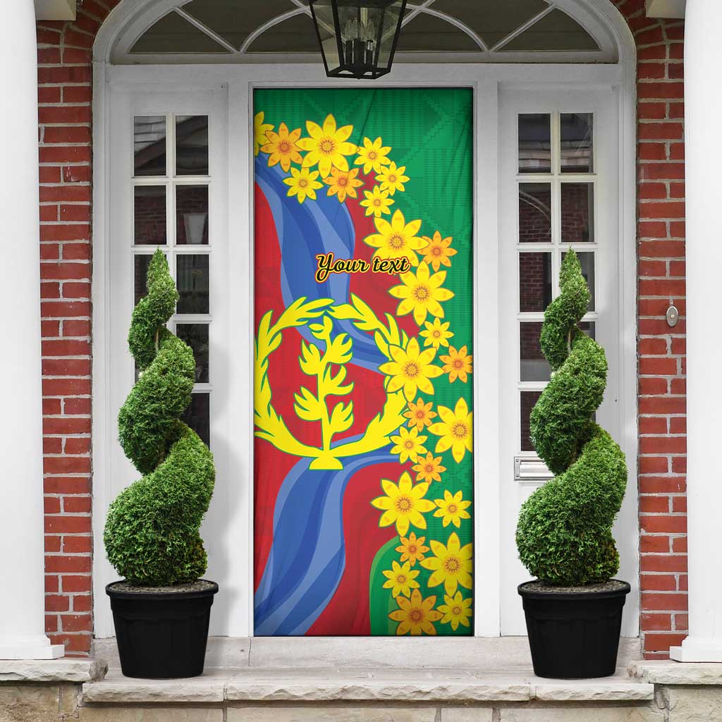Afro Eritrea New Year Personalized Door Cover Enkutatash Adey Abeba Flower Art