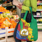 Afro Eritrea New Year Personalized Grocery Bag Enkutatash Adey Abeba Flower Art