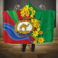 Afro Eritrea New Year Personalized Hooded Blanket Enkutatash Adey Abeba Flower Art