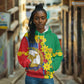 Afro Eritrea New Year Personalized Hoodie Enkutatash Adey Abeba Flower Art