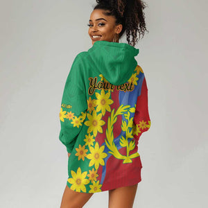 Afro Eritrea New Year Personalized Hoodie Dress Enkutatash Adey Abeba Flower Art