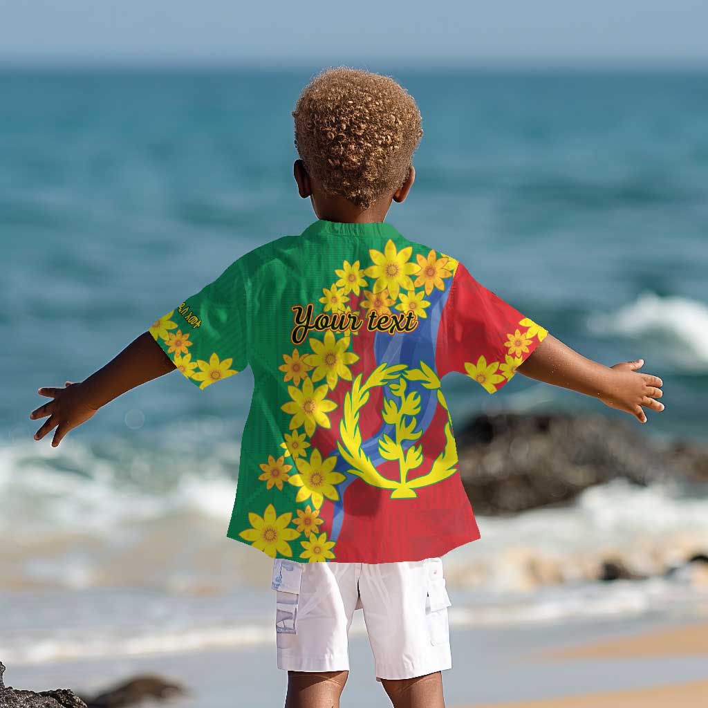 Afro Eritrea New Year Personalized Kid Hawaiian Shirt Enkutatash Adey Abeba Flower Art