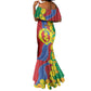 Afro Eritrea New Year Personalized Mermaid Dress Enkutatash Adey Abeba Flower Art