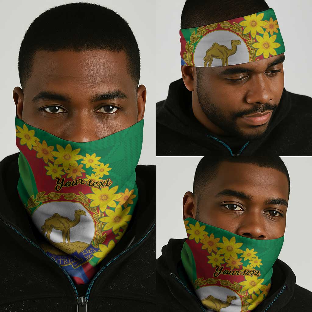 Afro Eritrea New Year Neck Gaiter Enkutatash Adey Abeba Flower Art - African Pride