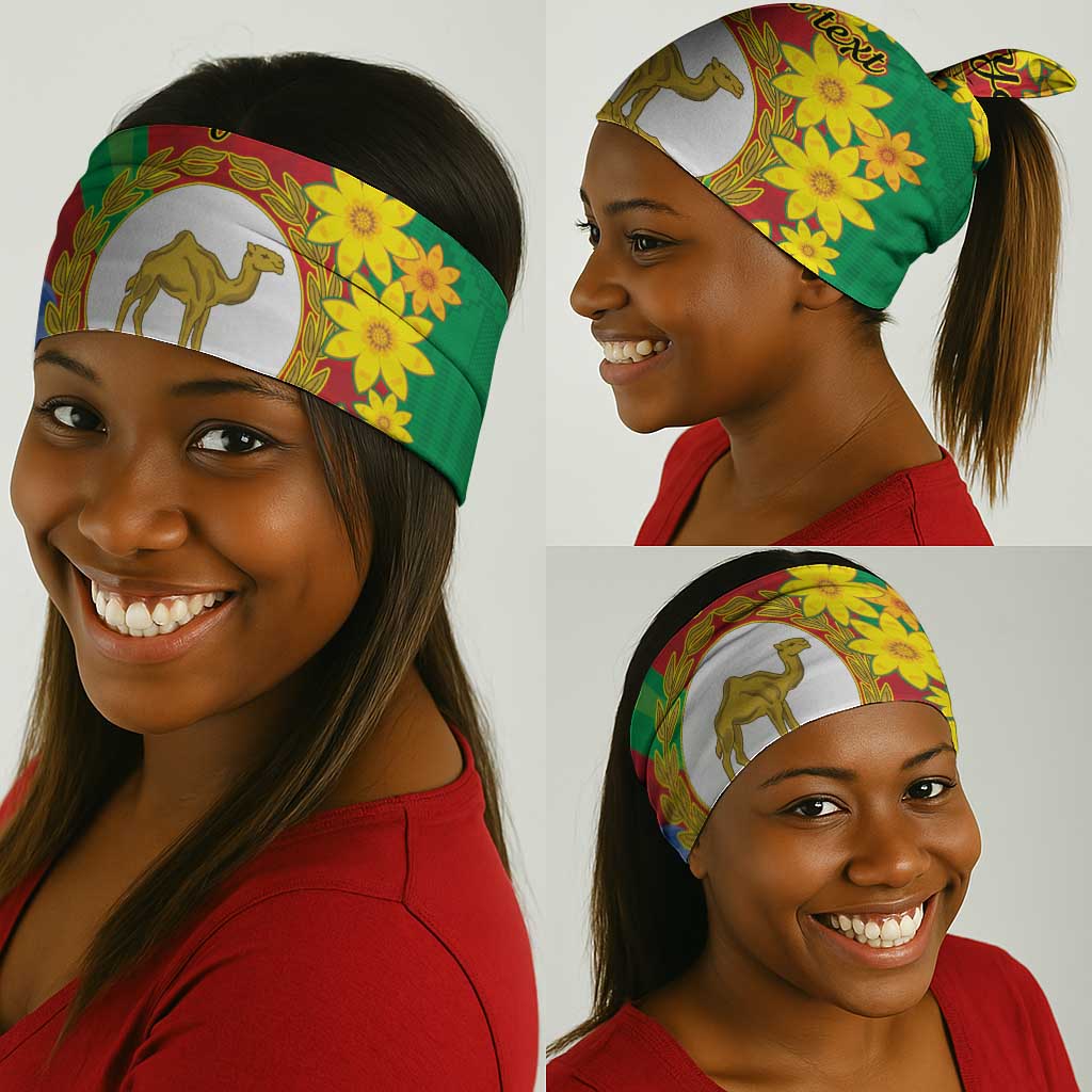 Afro Eritrea New Year Neck Gaiter Enkutatash Adey Abeba Flower Art - African Pride