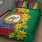 Afro Eritrea New Year Personalized Quilt Bed Set Enkutatash Adey Abeba Flower Art