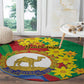 Afro Eritrea New Year Personalized Round Carpet Enkutatash Adey Abeba Flower Art