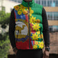 Afro Eritrea New Year Personalized Sleeveless Puffer Jacket Enkutatash Adey Abeba Flower Art