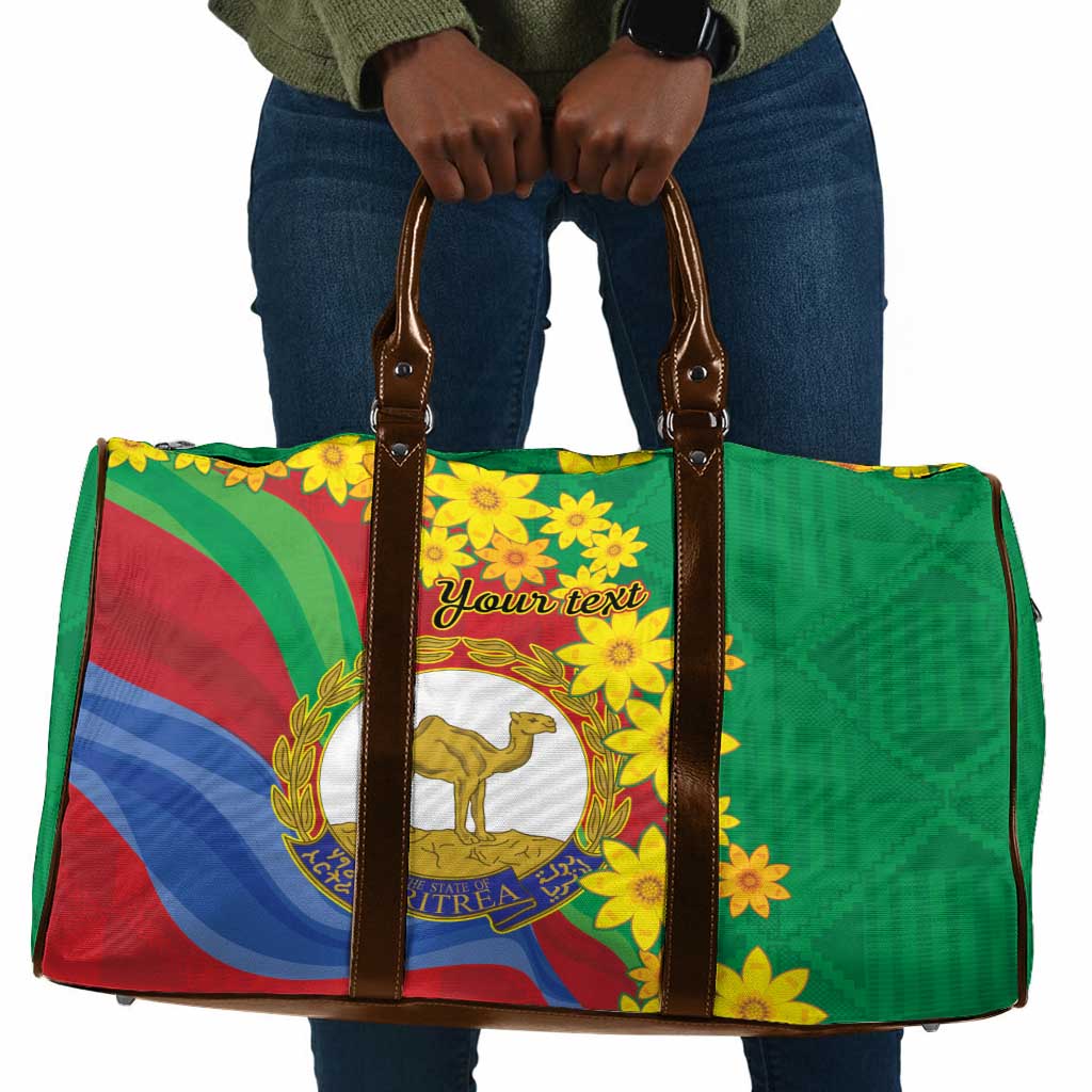 Afro Eritrea New Year Personalized Travel Bag Enkutatash Adey Abeba Flower Art