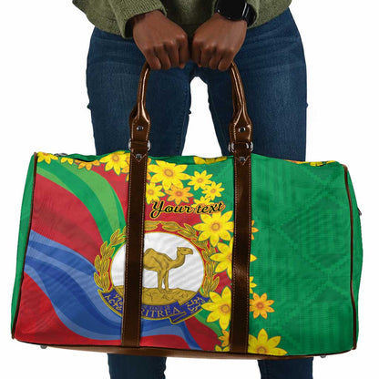 Afro Eritrea New Year Personalized Travel Bag Enkutatash Adey Abeba Flower Art