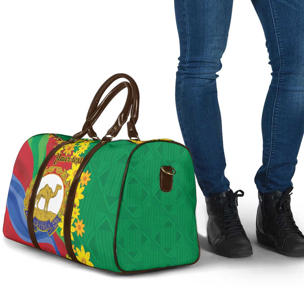 Afro Eritrea New Year Personalized Travel Bag Enkutatash Adey Abeba Flower Art